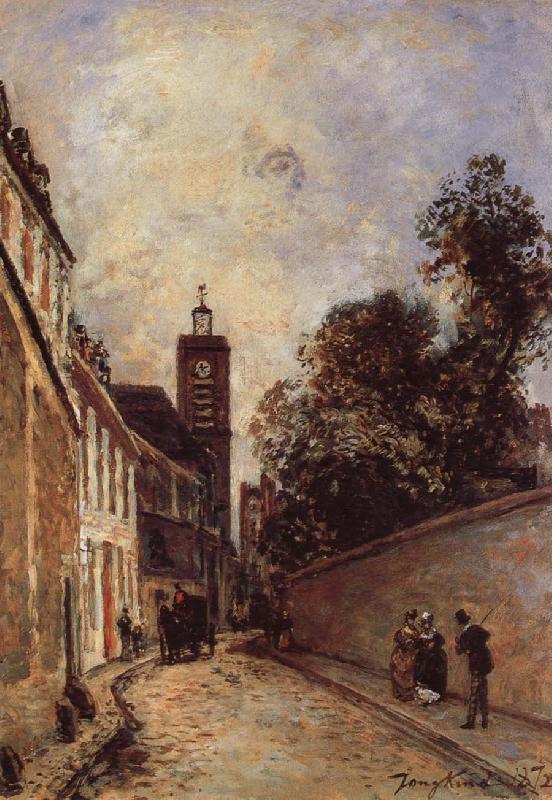 Johan Barthold Jongkind Rue de L-Abbe-de l-Epee and Church France oil painting art
